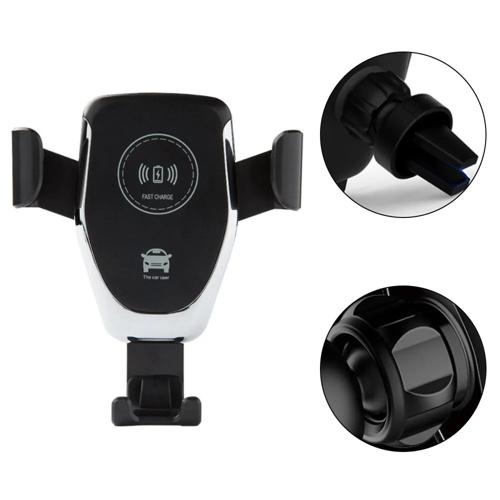 10W QI Wireless Charger Car Mount Holder Stand