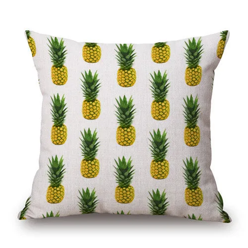 18'' Square Pineapple Flower Birds Custom Pillows Cover Geometry Baby Sofa Decoration Gift Customized Drop Shipping