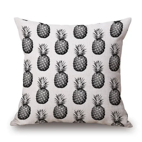 18'' Square Pineapple Flower Birds Custom Pillows Cover Geometry Baby Sofa Decoration Gift Customized Drop Shipping