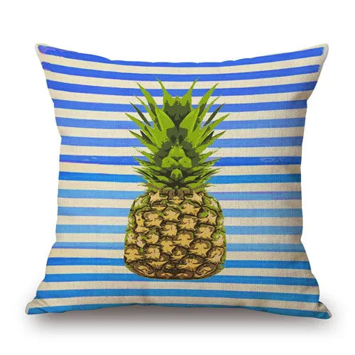 18'' Square Pineapple Flower Birds Custom Pillows Cover Geometry Baby Sofa Decoration Gift Customized Drop Shipping