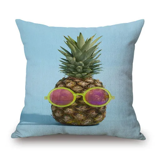 18'' Square Pineapple Flower Birds Custom Pillows Cover Geometry Baby Sofa Decoration Gift Customized Drop Shipping