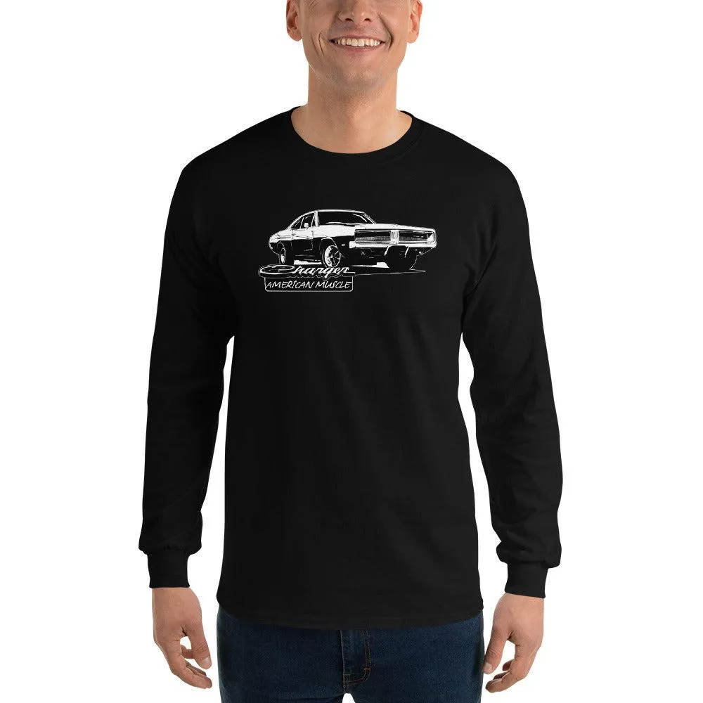 1969 Charger Long Sleeve Shirt American Muscle Car