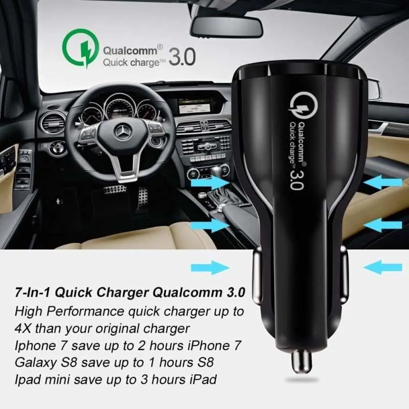 2 Port USB Fast Car Charger for Smart Phone