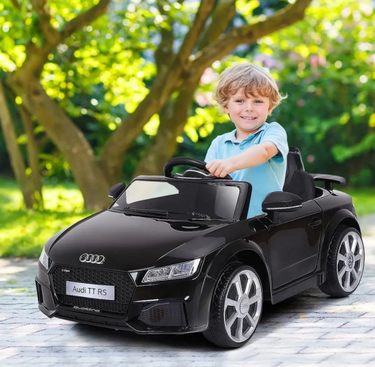 2025 Licensed Audi TT RS Ride On Car Upgraded | 12V | 1 Seater | Music | Seat Belt | LED Lights | Remote