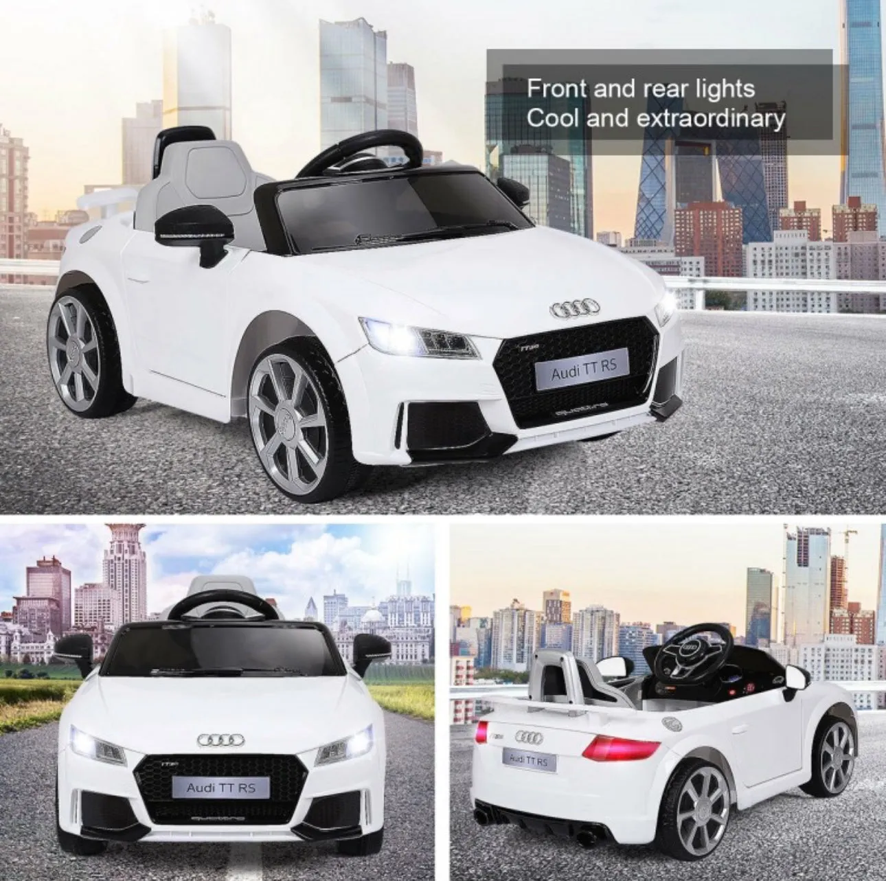 2025 Licensed Audi TT RS Ride On Car Upgraded | 12V | 1 Seater | Music | Seat Belt | LED Lights | Remote