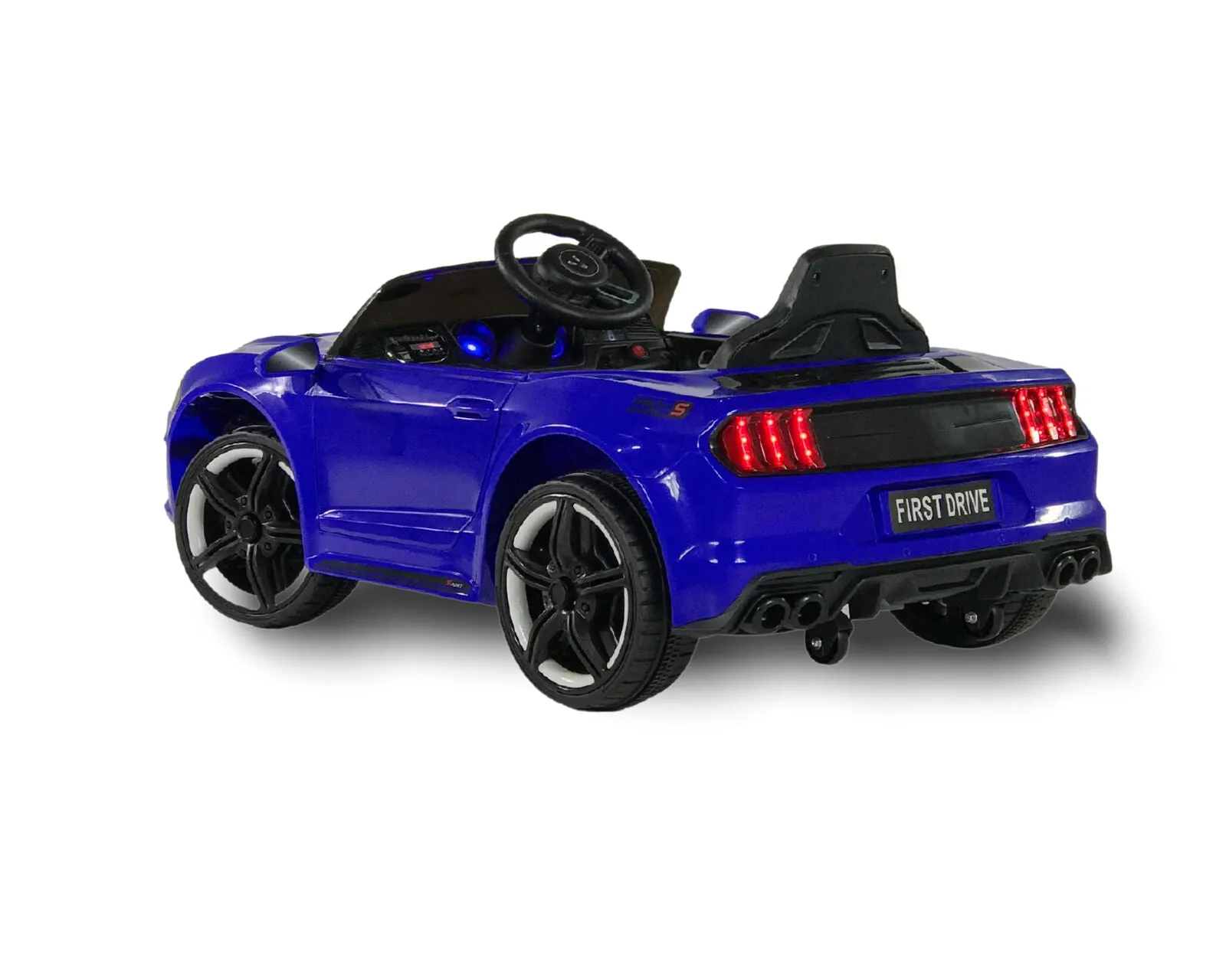 2025 Mustang Style Kids Ride-On Car | 12V | Leather Seat | Rubber Tires | Upgraded 1 Seater | Remote