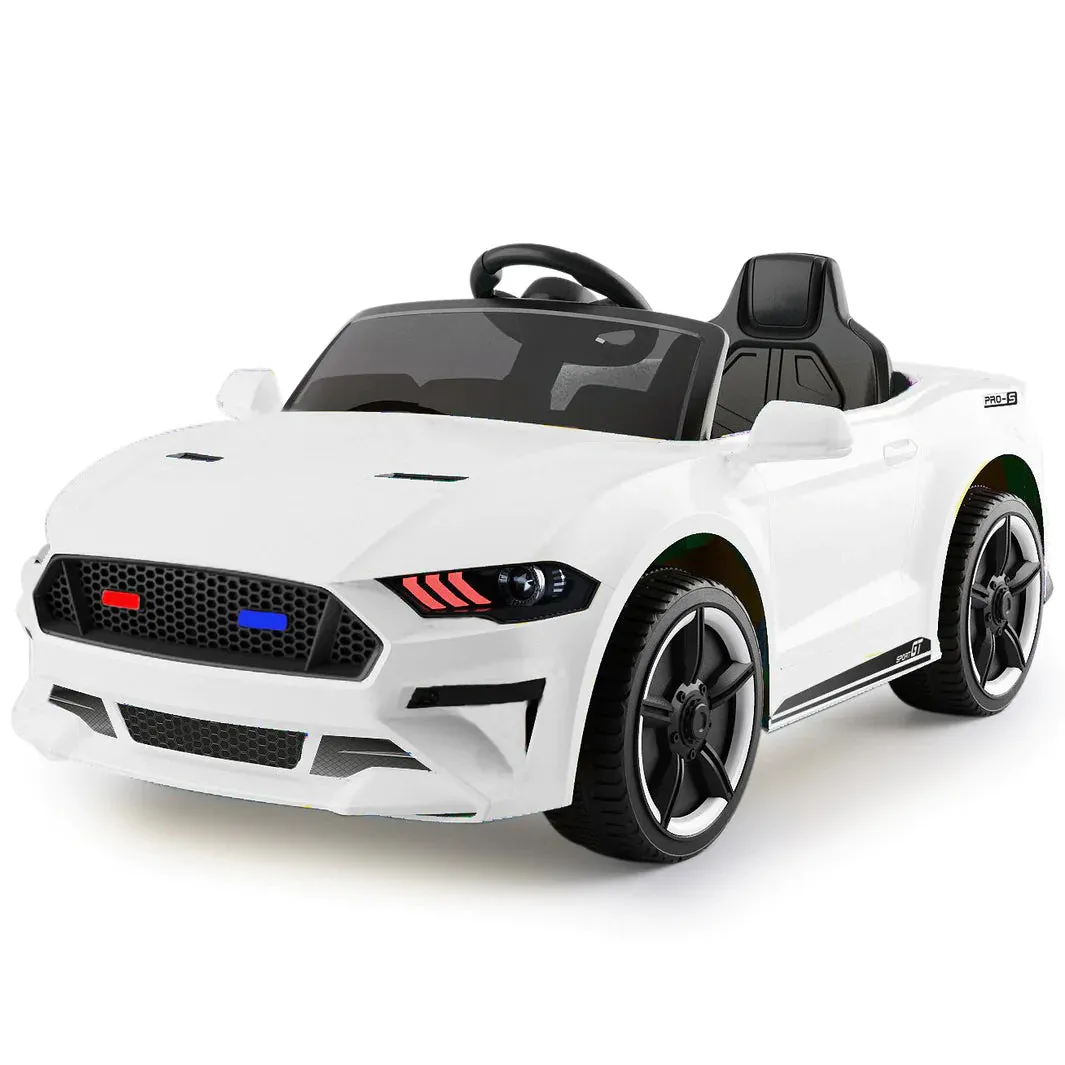 2025 Mustang Style Kids Ride-On Car | 12V | Leather Seat | Rubber Tires | Upgraded 1 Seater | Remote