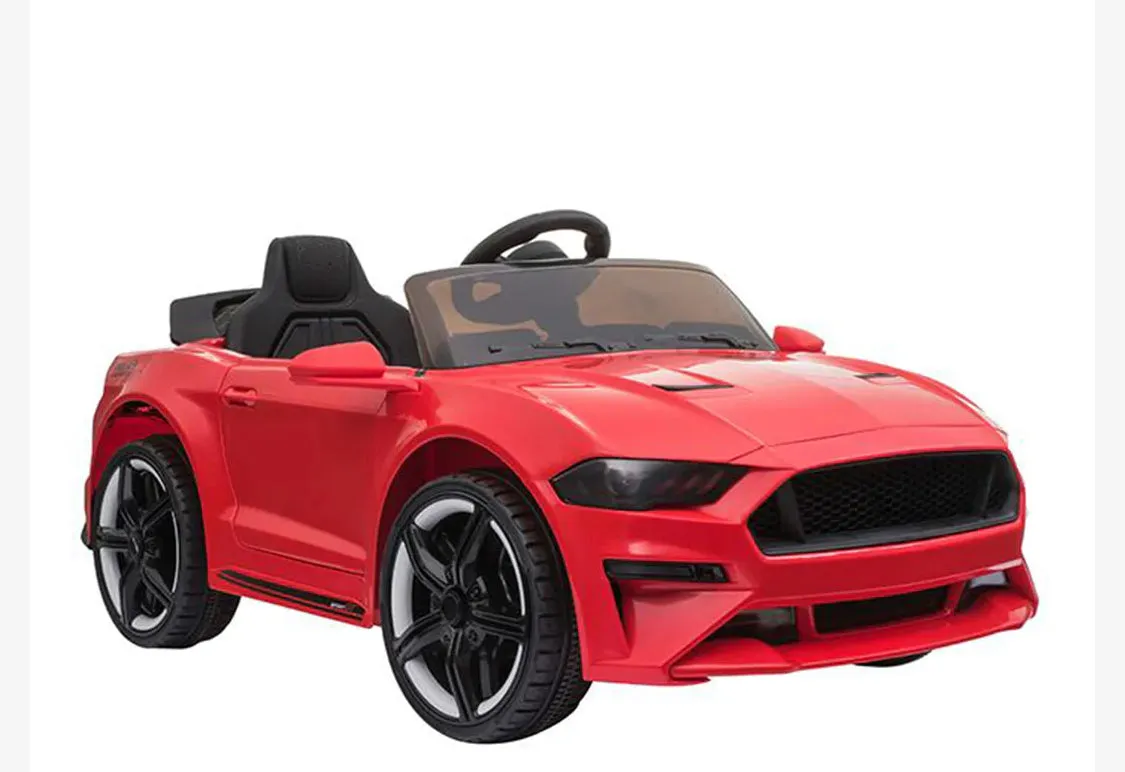 2025 Mustang Style Kids Ride-On Car | 12V | Leather Seat | Rubber Tires | Upgraded 1 Seater | Remote