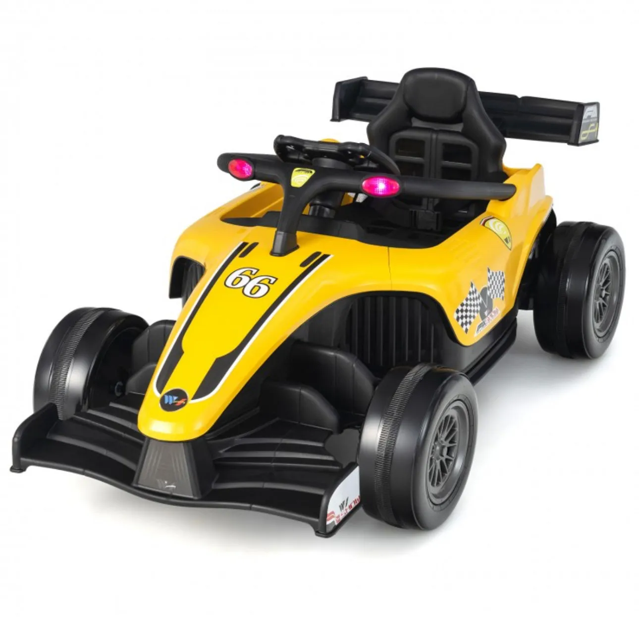 2025 New 12V Formula 1 Style Racing Ride On Car 1 Seater Upgraded | Lights | Horn | Music | USB Ready | Rear Shocks | Big Seat | Seatbelt | Remote