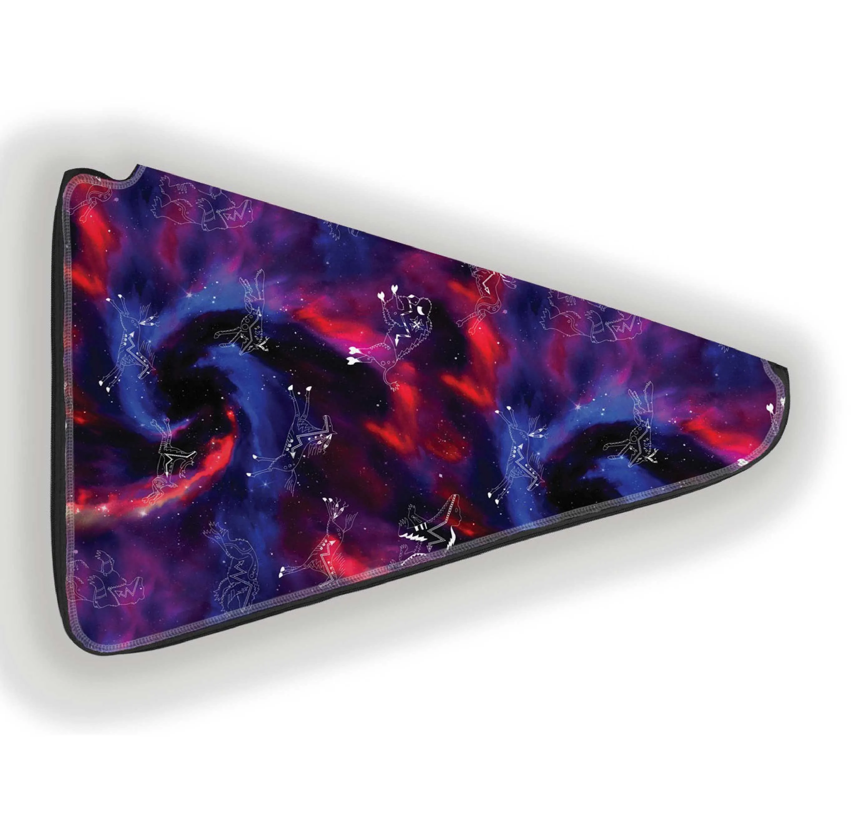 27 Inch Fan Case - Animal Ancestors 3 Blue Pink Swirl