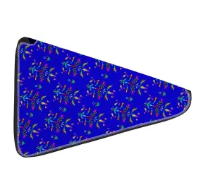 27 Inch Fan Case - Dakota Damask Blue