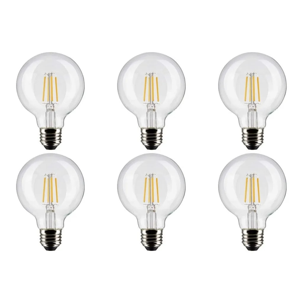 4.5W G25 LED - Clear - Medium base - 90 CRI - 2700K - 120V - 6-Pack