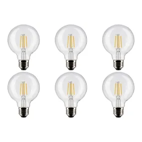 4.5W G25 LED - Clear - Medium base - 90 CRI - 2700K - 120V - 6-Pack