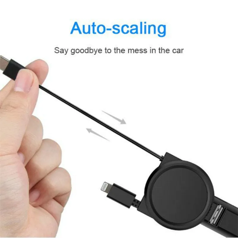 4in1 Car Telescopic Fast Charging Cable