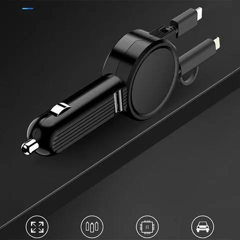 4in1 Car Telescopic Fast Charging Cable