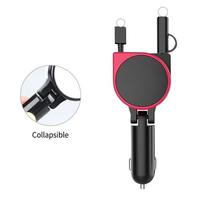 4in1 Car Telescopic Fast Charging Cable