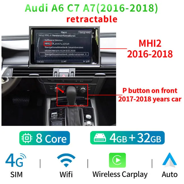 A6, A7 2011-2018