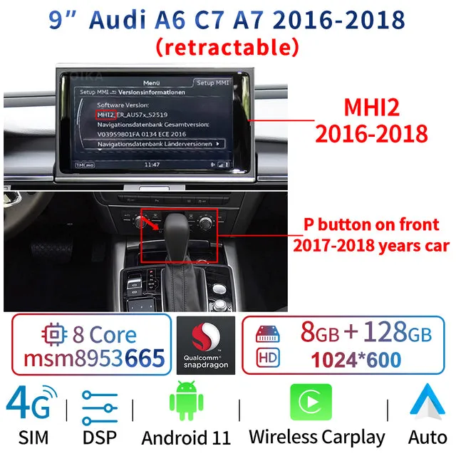 A6, A7 2011-2018