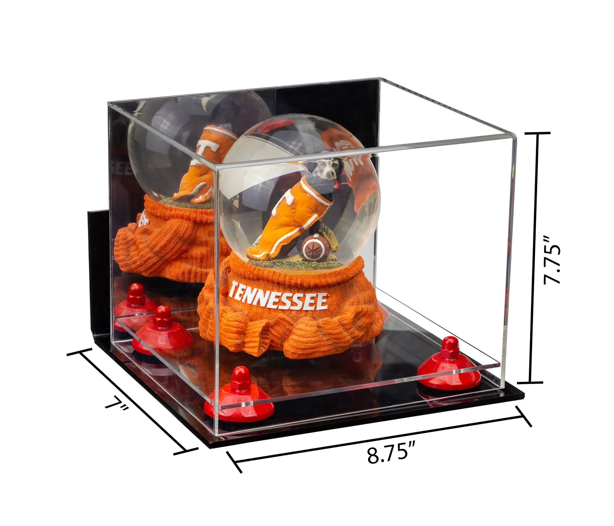 Acrylic Versatile Display Case 8.75 X 7.75 X 7 - Mirror Wall Mounts (V21/A006)