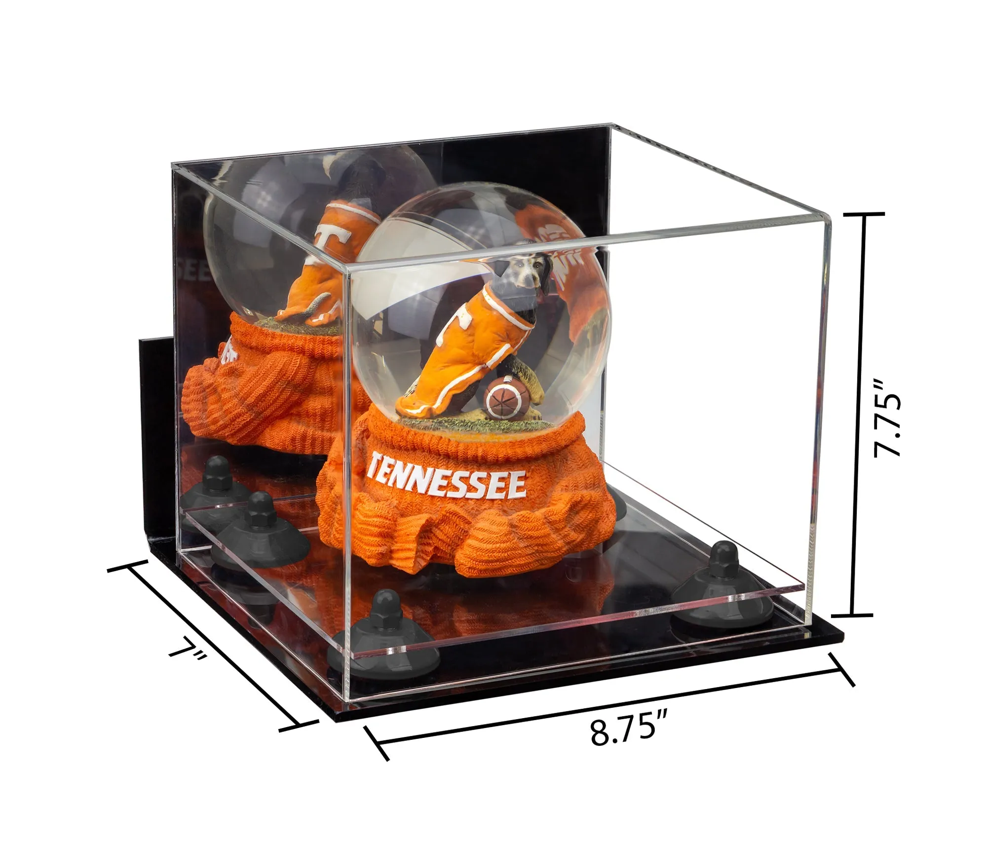 Acrylic Versatile Display Case 8.75 X 7.75 X 7 - Mirror Wall Mounts (V21/A006)