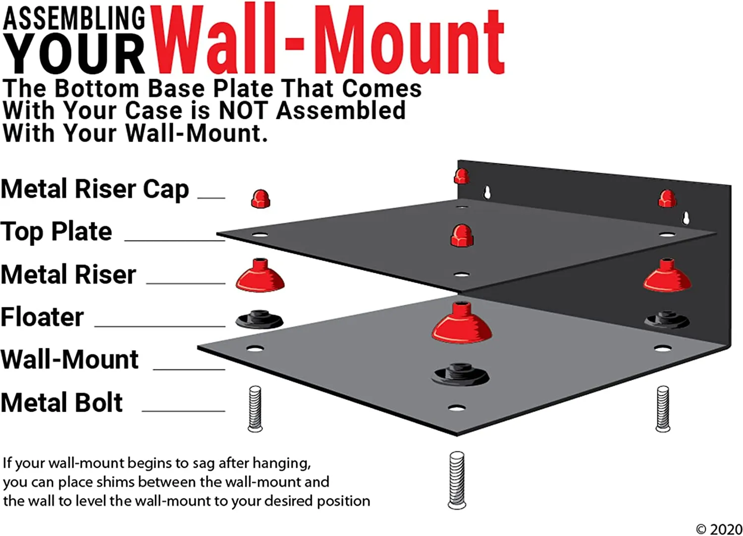 Acrylic Versatile Display Case 8.75 X 7.75 X 7 - Mirror Wall Mounts (V21/A006)