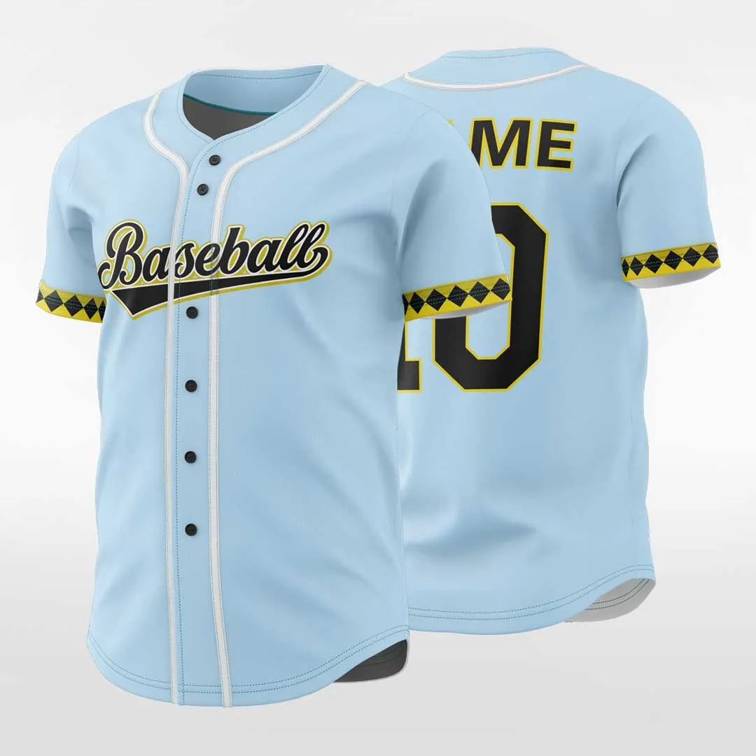 Actinia - Customized Men's Sublimated Button Down Baseball Jersey