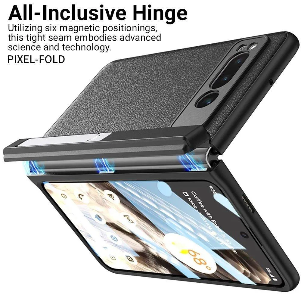 Adeo Leather Case for Google Pixel Fold With Magnetic Hinge