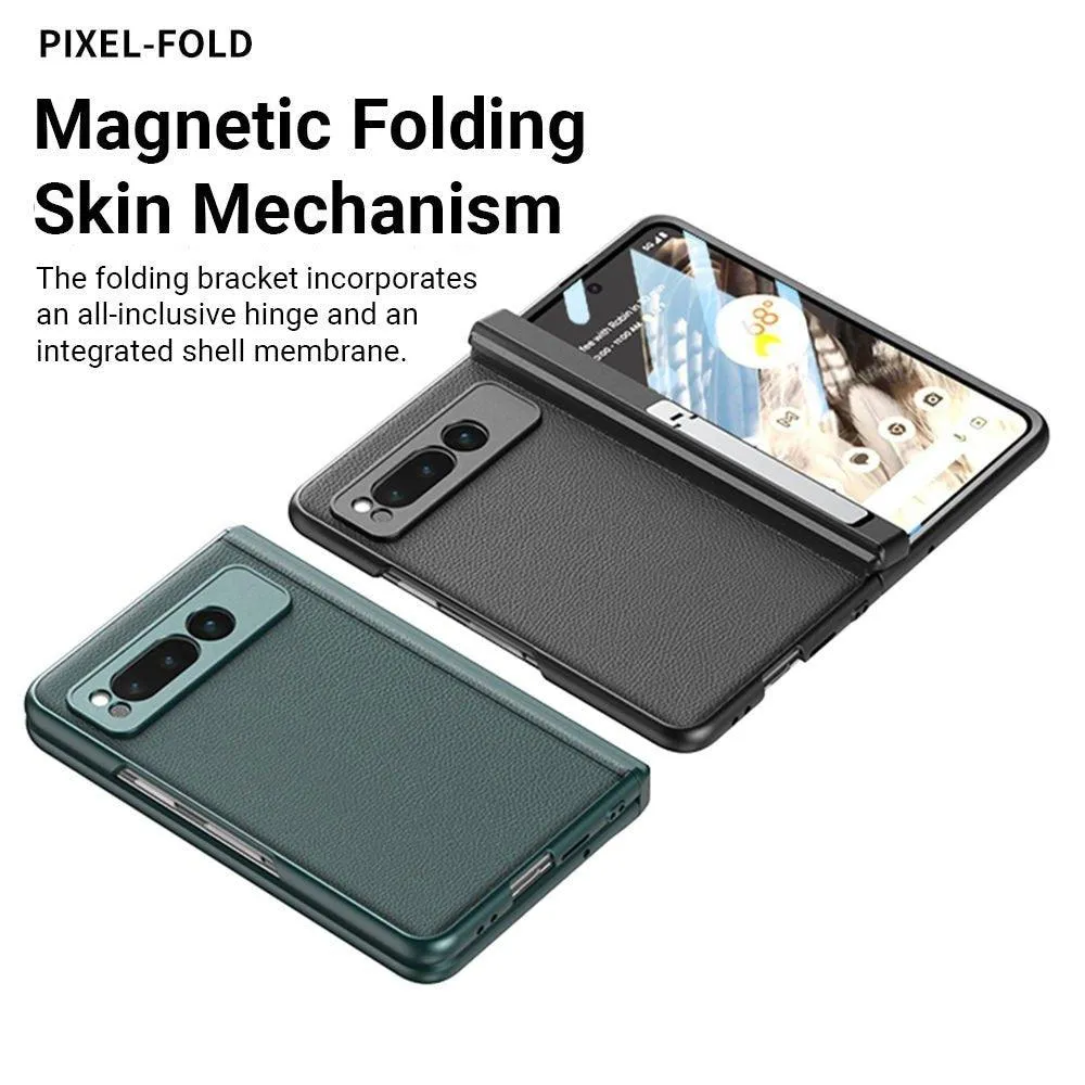 Adeo Leather Case for Google Pixel Fold With Magnetic Hinge