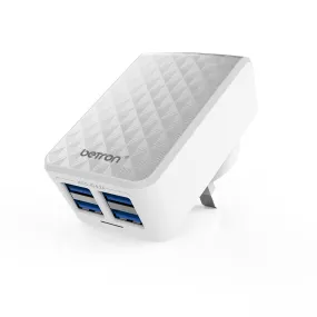 Advanced Protection USB Home Charger with Four USB Ports