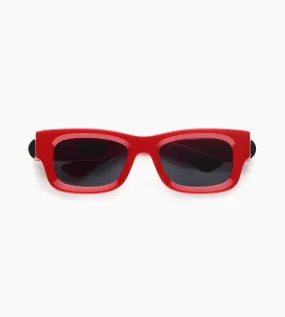 Akila Unisex Red Rectangular Sunglasses