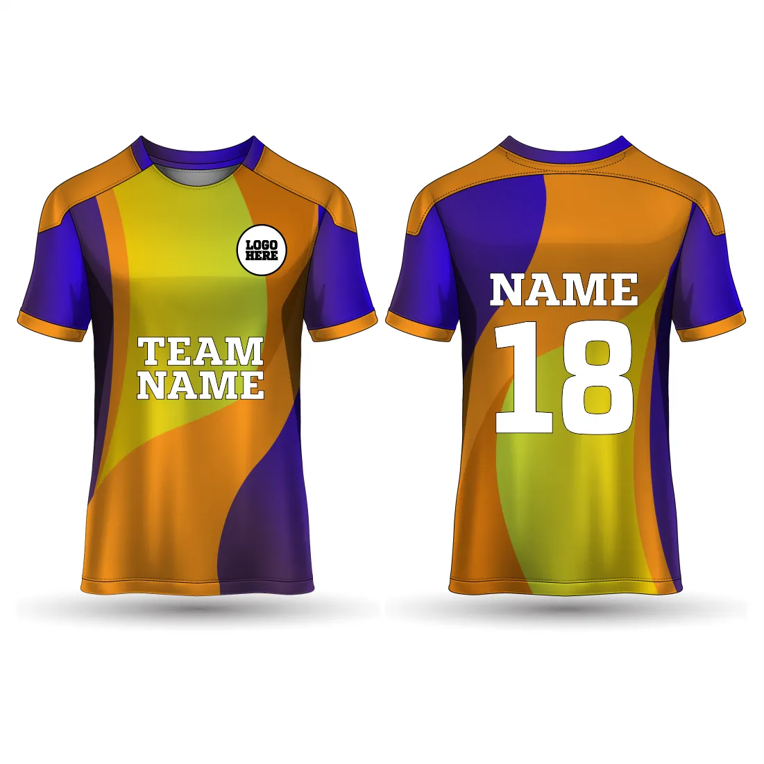 All Over Printed Customized Sublimation T-Shirt Unisex Sports Jersey Player Name & Number, Team Name And Logo. 1925833385