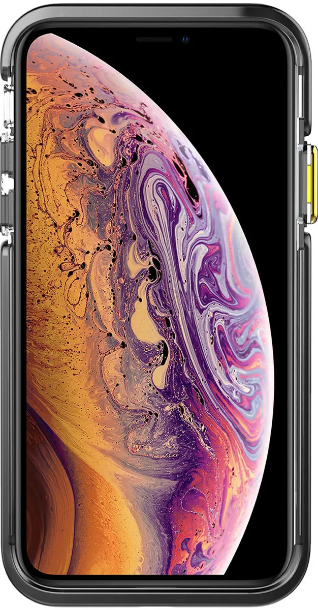 Ambassador Case for Apple iPhone X / Xs - Clear Black Gold