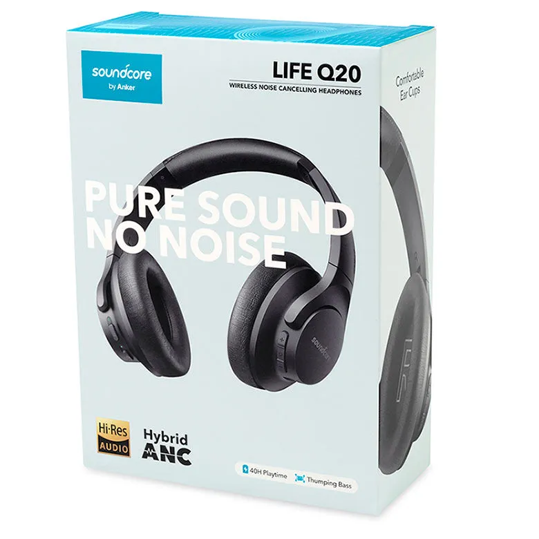 Anker Soundcore Q20 Customized Headphones, Black