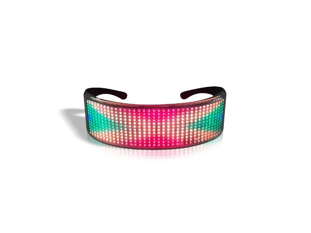 App Bluetooth Led Party Glasses Customized Languages Luminous Eyewear