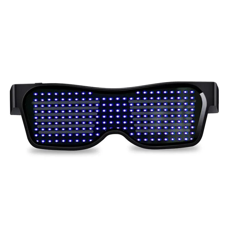 App Bluetooth Led Party Glasses Customized Languages Luminous Eyewear