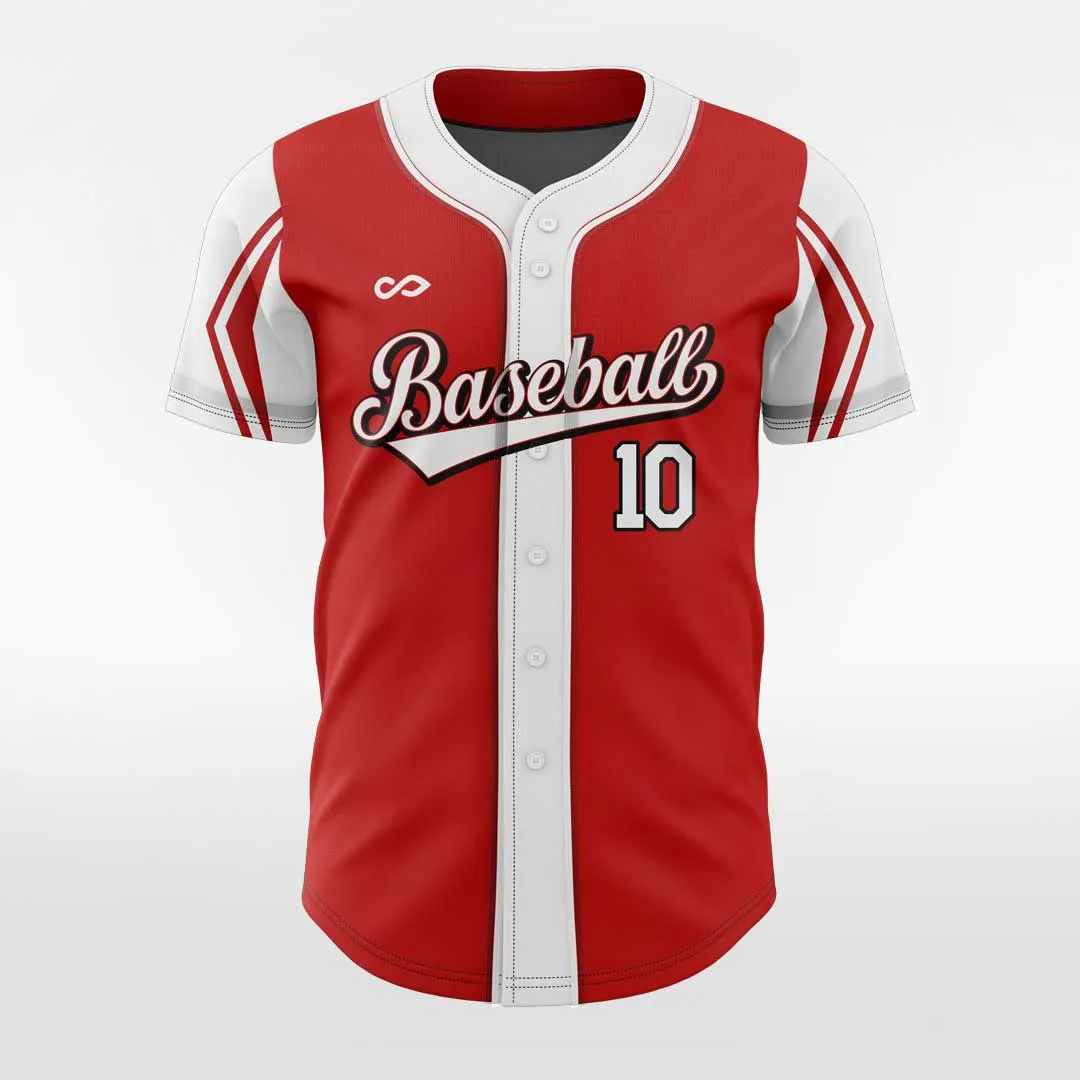 Apple - Customized Men's Sublimated Button Down Baseball Jersey