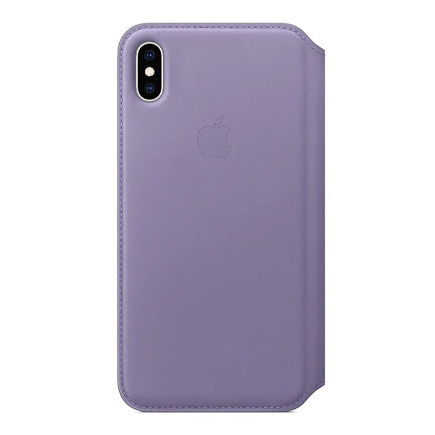 Apple iPhone XS Max Leather Folio Case Lilac