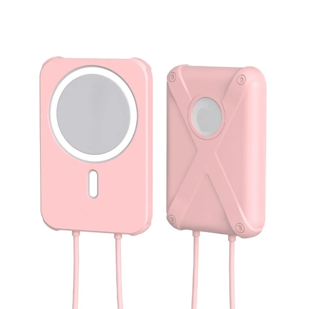 Apple MagSafe Charger armor style silicone cover - Pink