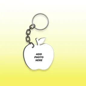 Apple Shape Mdf Key Chain