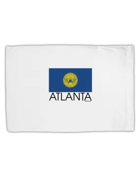 Atlanta Georgia Flag Text Standard Size Polyester Pillow Case by TooLoud