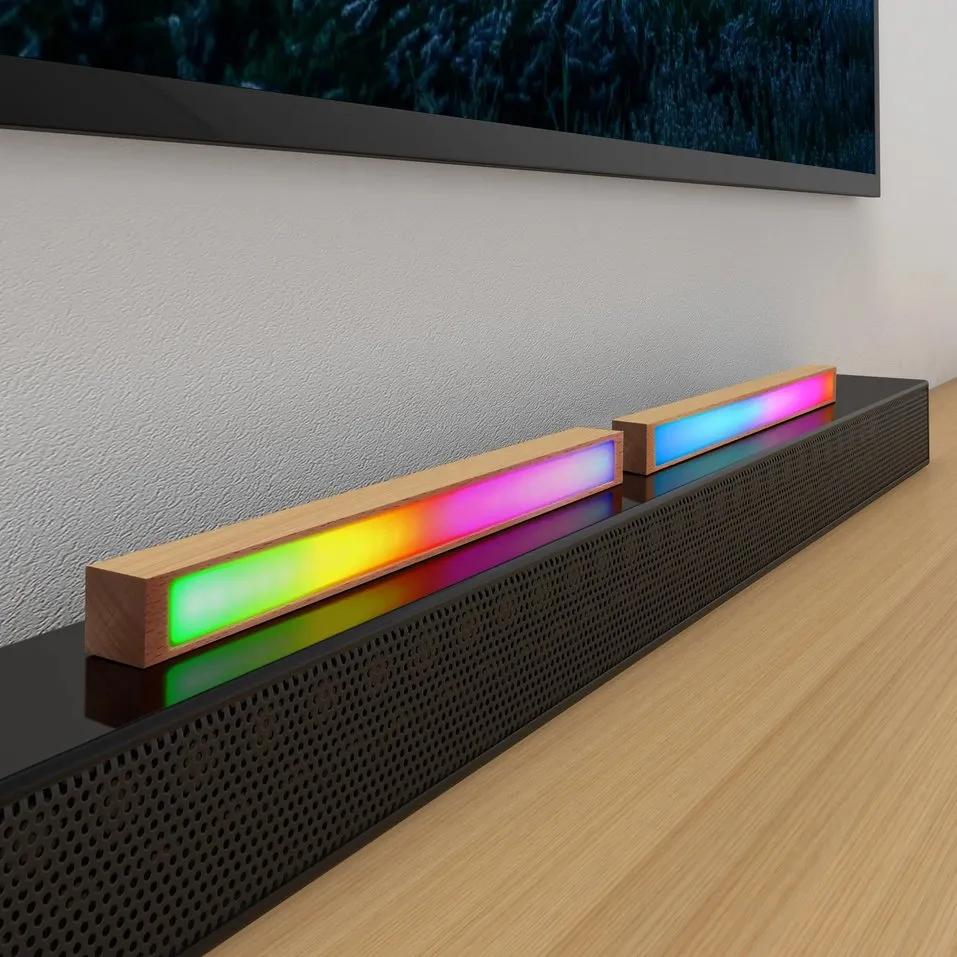 AuraStand: Smart RGB LED Headphone Stand Rhythm Light