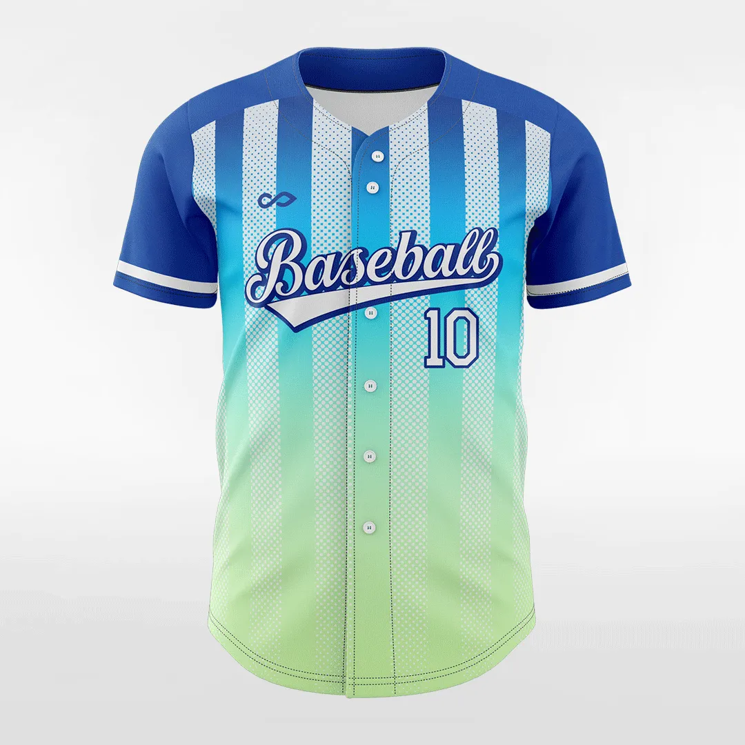 Aurora - Customized Men's Sublimated Button Down Baseball Jersey