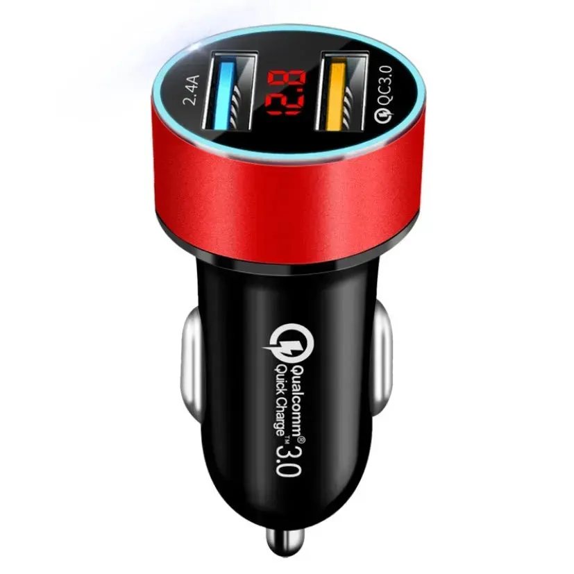 Automobile Smart Digital LED display car charger