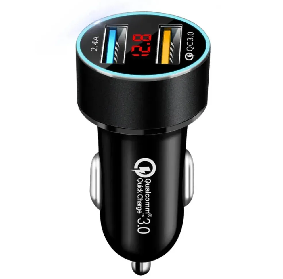 Automobile Smart Digital LED display car charger