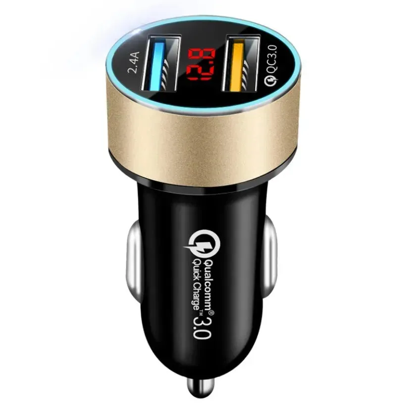 Automobile Smart Digital LED display car charger