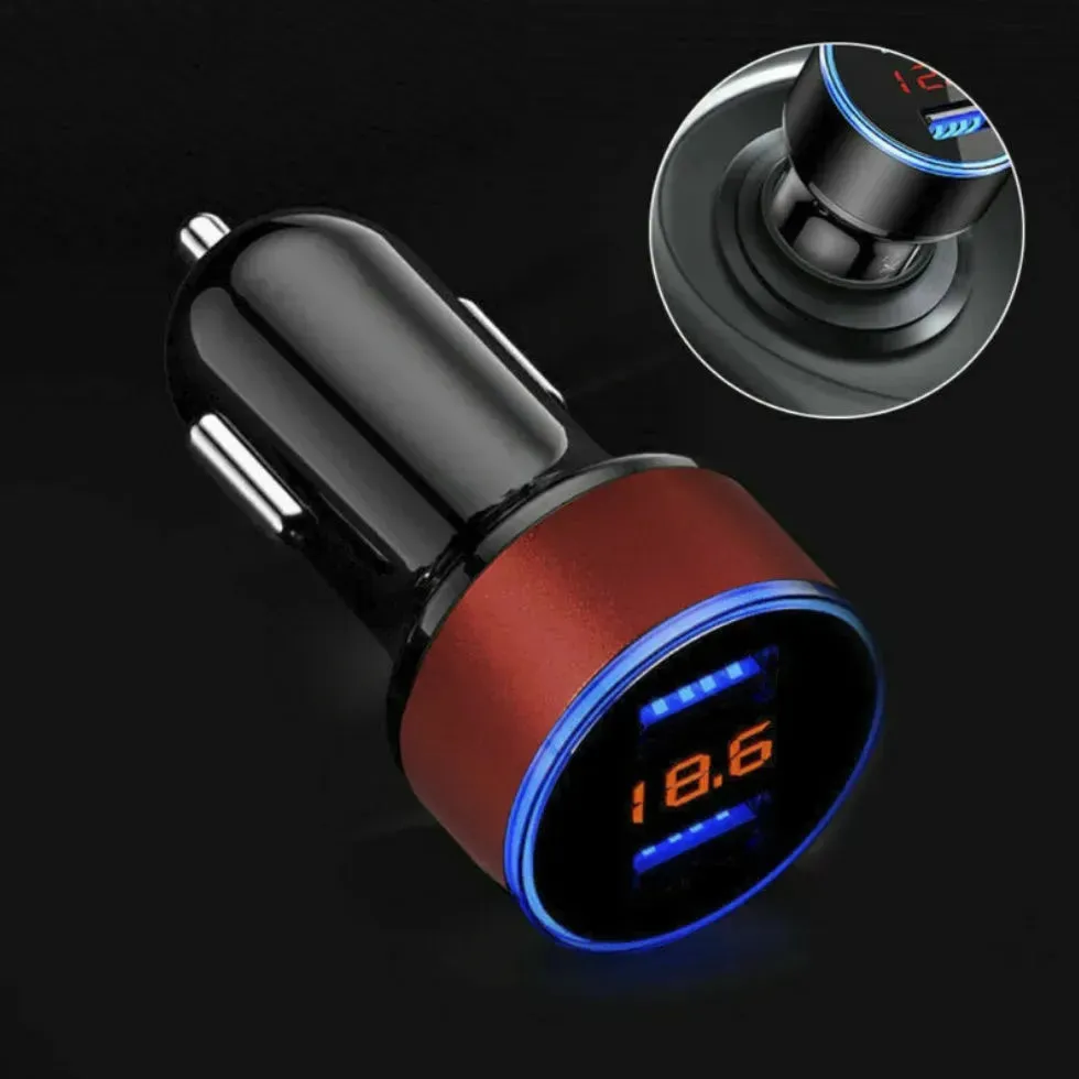 Automobile Smart Digital LED display car charger