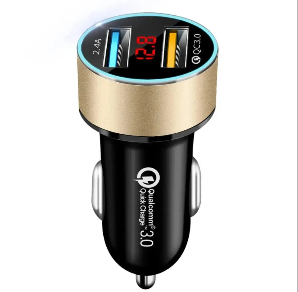 Automobile Smart Digital LED display car charger