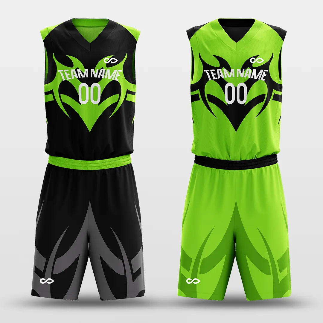 Baron - Customized Kid's Reversible Sublimated Basketball Set