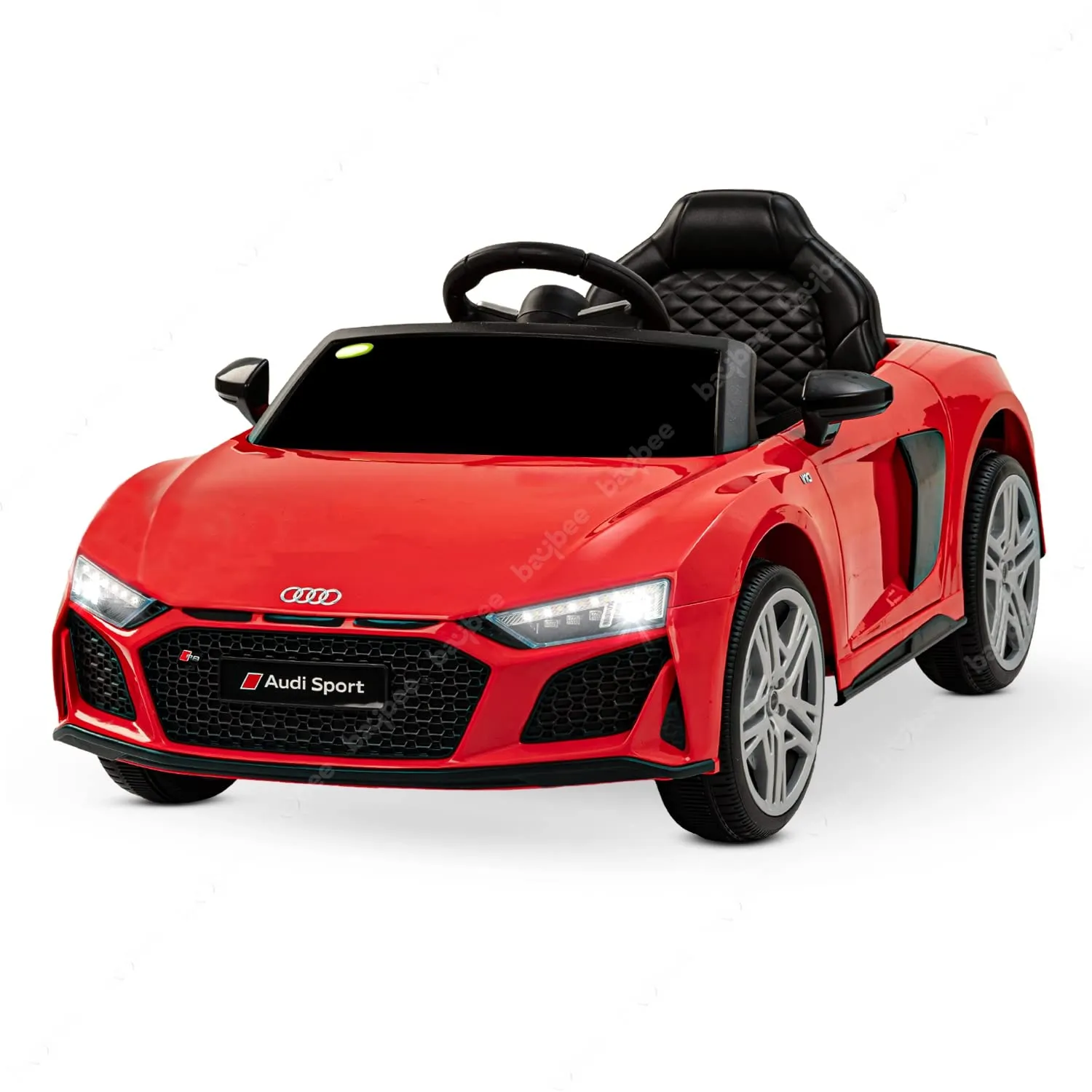 Baybee Official Licensed Audi R8 Battery Operated Car for Kids, Ride on Kids Car with Light & Music| Baby Big Car Rechargeable Battery Car | Electric Car for Kids to Drive 2 to 6 Years Boy Girl (Red)