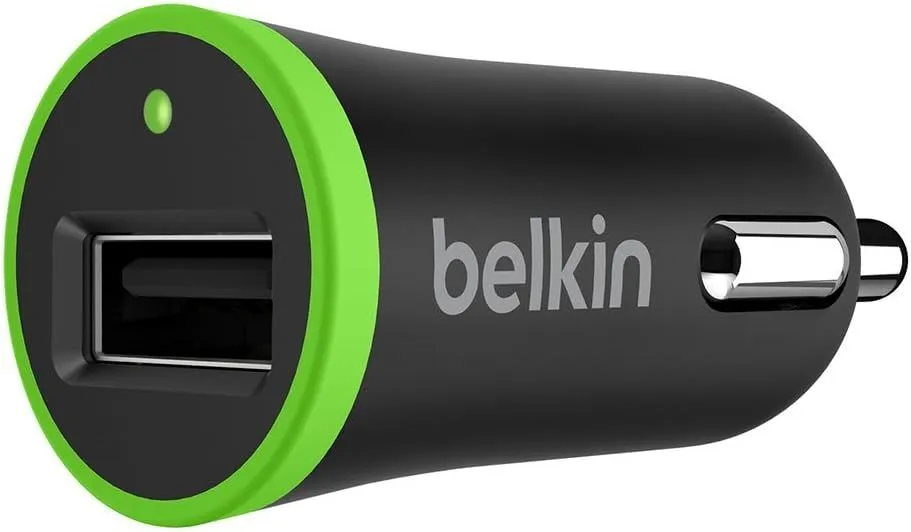 Belkin Boost Up 12W USB A Car Charger Black - F8J054btBLK